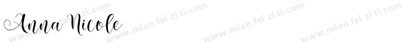 Anna Nicole字体转换
